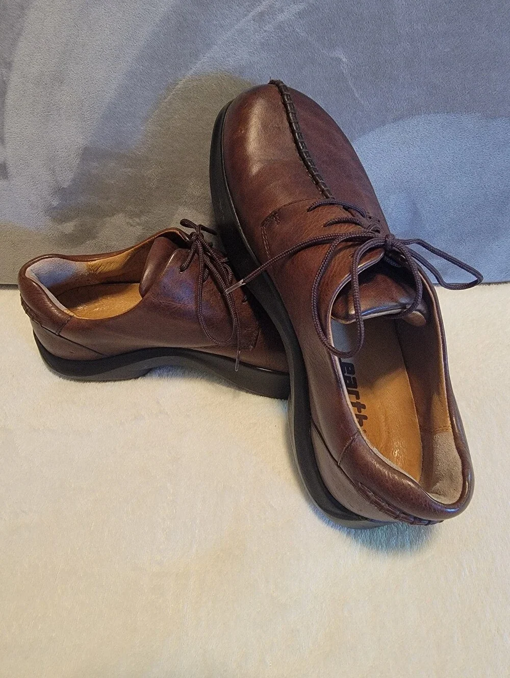 Earth Kalso Legends 2 Brown Sandstone Leather Oxfords